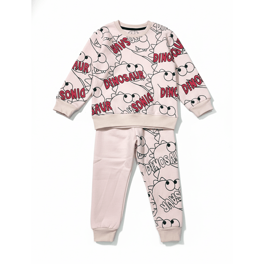 Dinosaur Pink Tracksuit - Miniwears