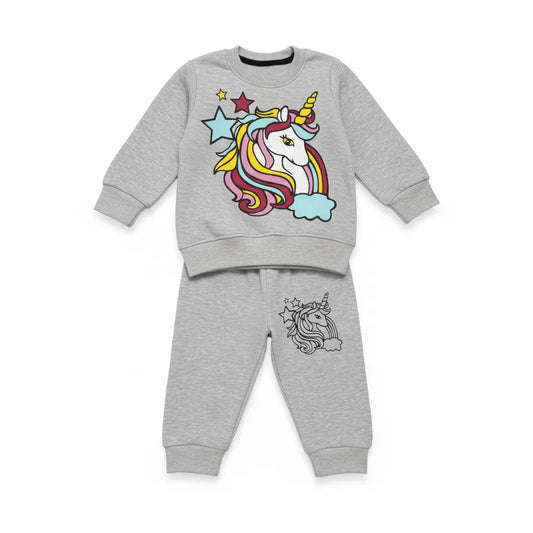 Magical Unicorn Grey Tracksuit - Miniwears