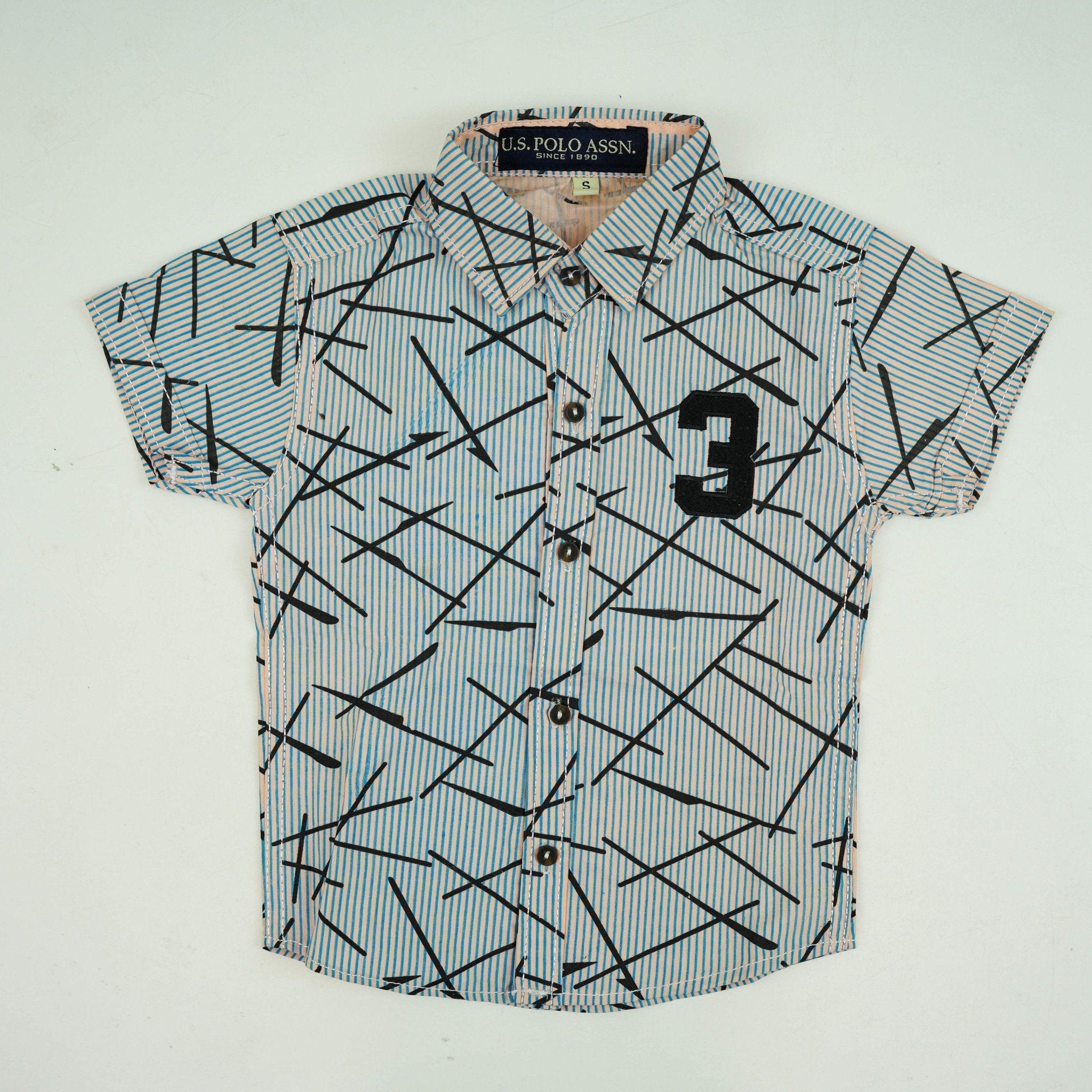 Multicolored Cotton Dress Shirt - Miniwears