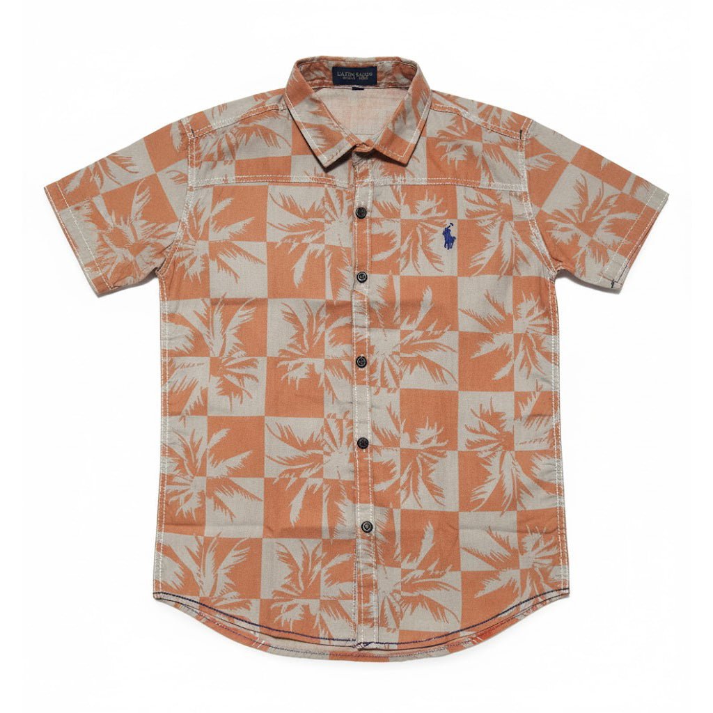 Polo Orange Tree Half Sleeve Shirt - Miniwears