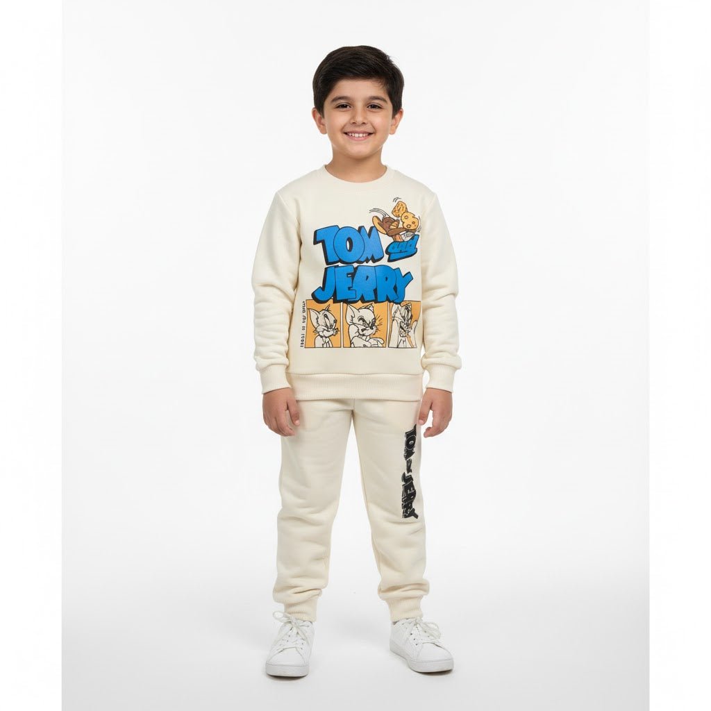 Tom & Jerry Cream Tracksuit - Miniwears