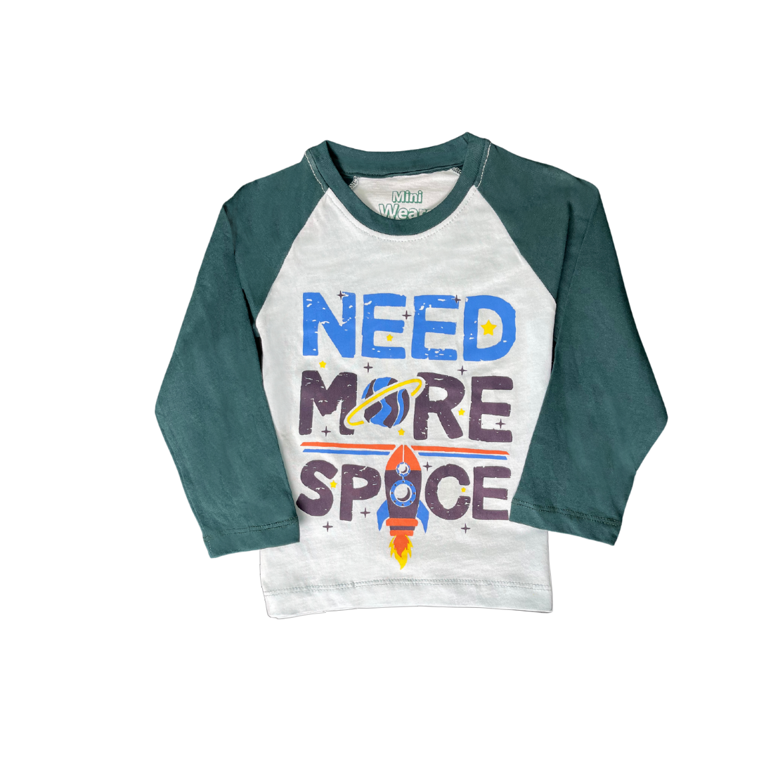 Light Colored Need More Space Tshirt - Miniwears