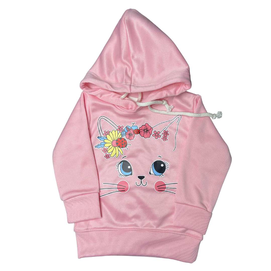 Hello Kitty Baby Pink Tracksuit (Polyester Fleece) - Miniwears