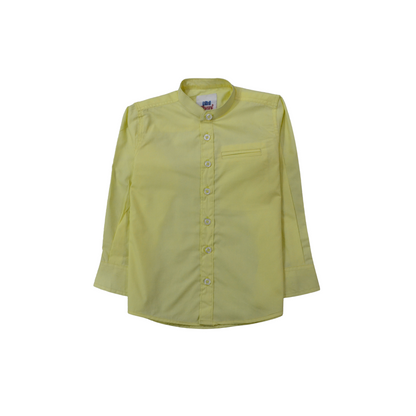 Simple colored Light Yellow Shirt - Miniwears