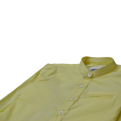 Simple colored Light Yellow Shirt - Miniwears