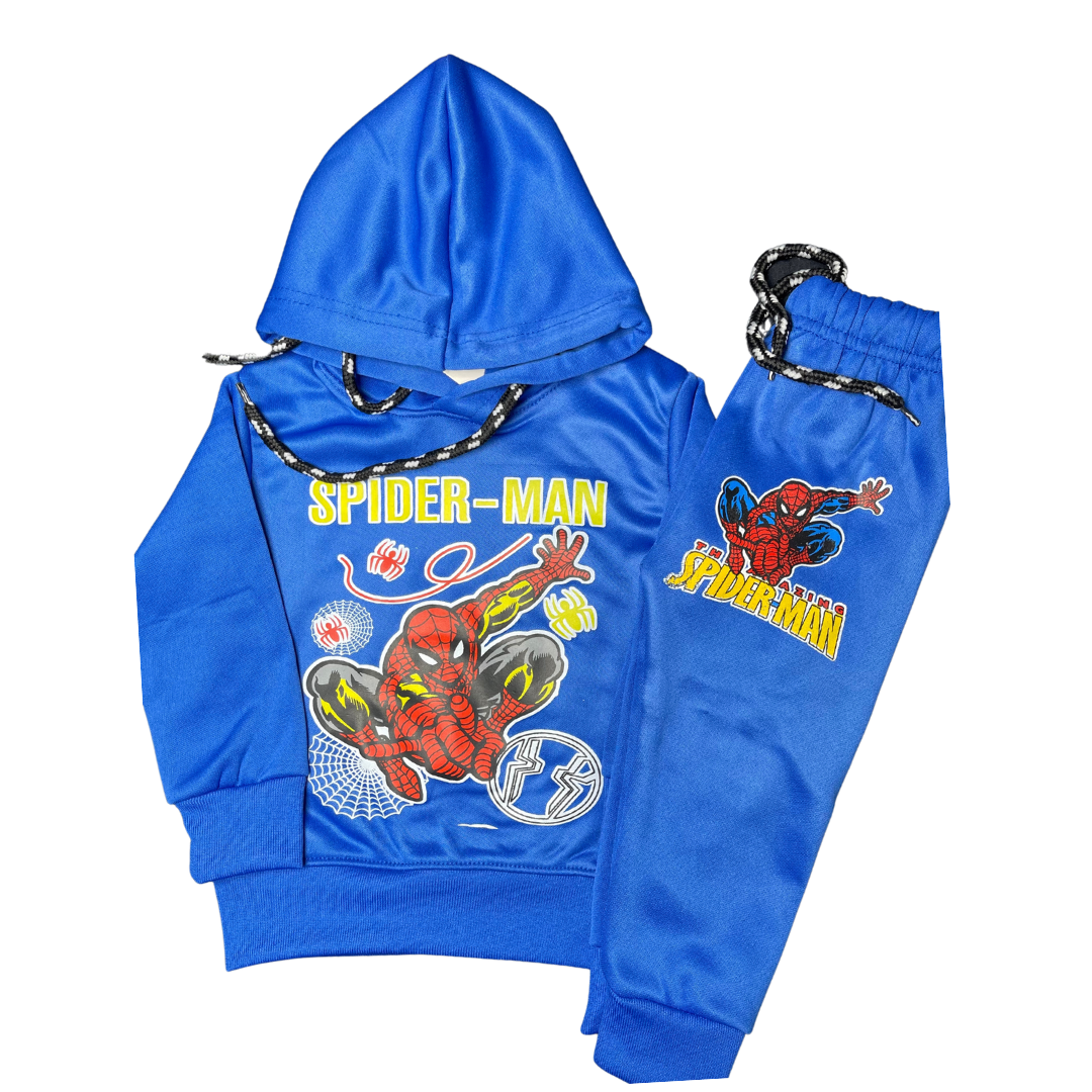 Spider Man Royal Blue tracksuit (Polyester Fleece) - Miniwears