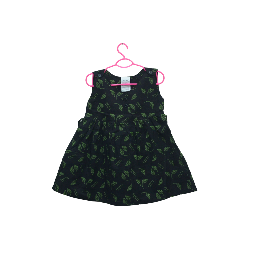 Girls Black Green Top - Miniwears