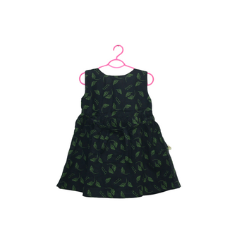 Girls Black Green Top