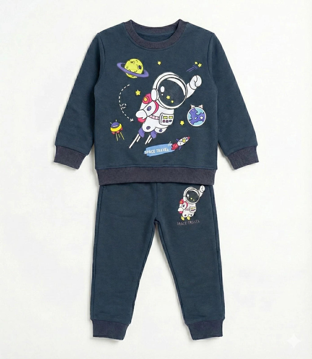 Space Travel Dark Blue Tracksuit
