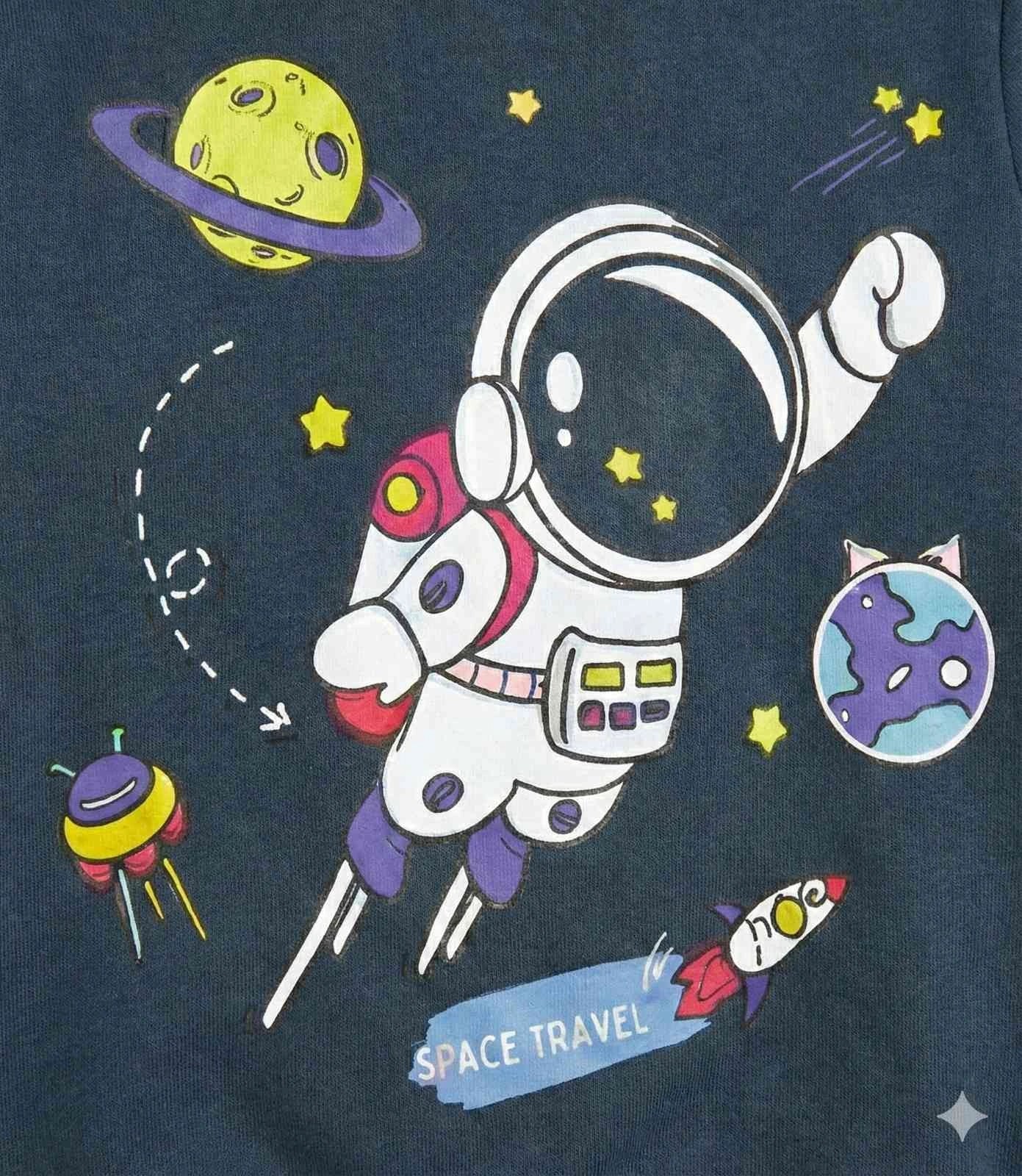 Space Travel Dark Blue Tracksuit