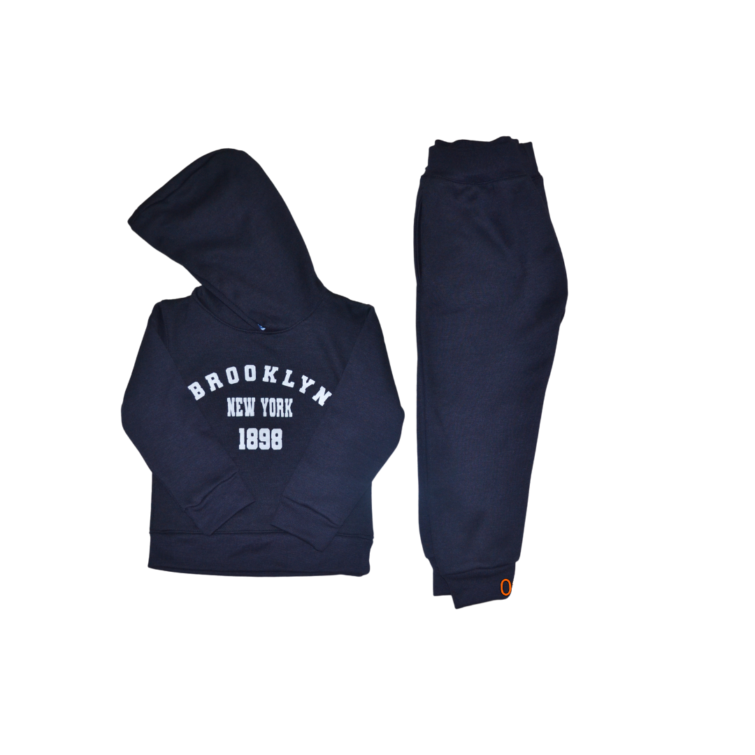 Navy Blue Brooklyn Tracksuit - Miniwears