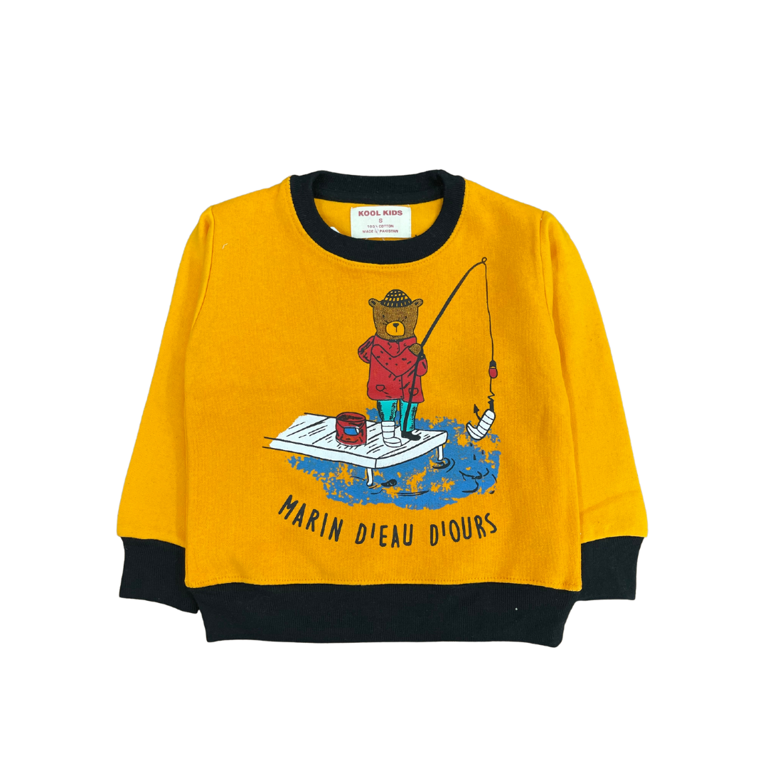 Kids Marin Dieau Diours Yellow Sweatshirt - Miniwears