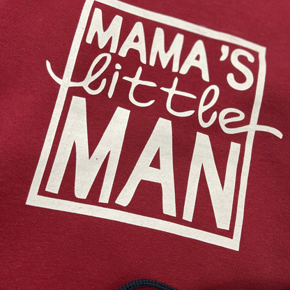 Mama's Little Man Blood Red Tracksuit (300gsm) - Miniwears