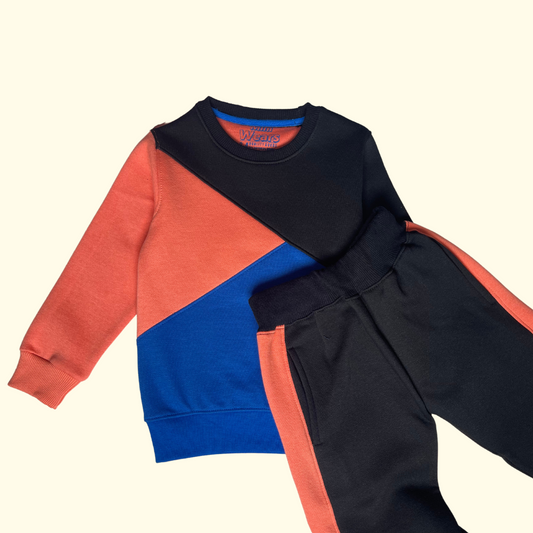 Fleece Multicolored Tracksuit (Unisex) - Miniwears