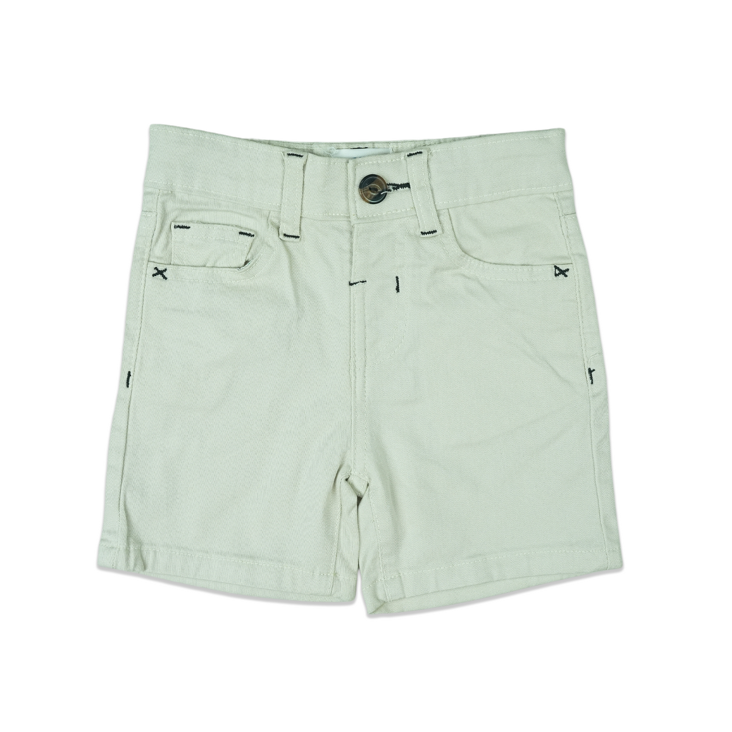 White colored shorts for boys - Miniwears