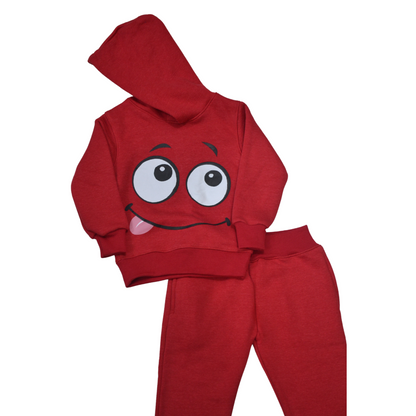 Red Tracksuit Big Eyes (unisex) - Miniwears