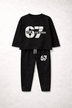 Boys' 67 Printed Short Sleeve Shirt and Trouser Set