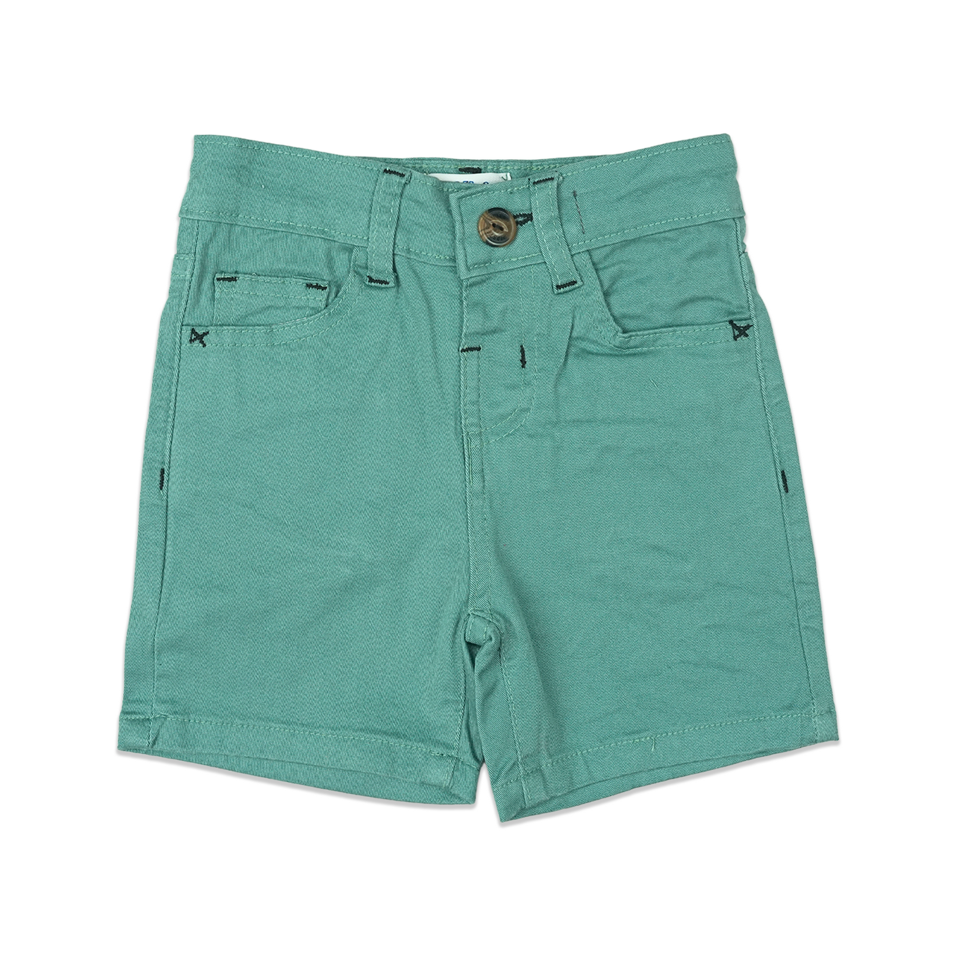 Sky Green Shorts for Boys - Miniwears