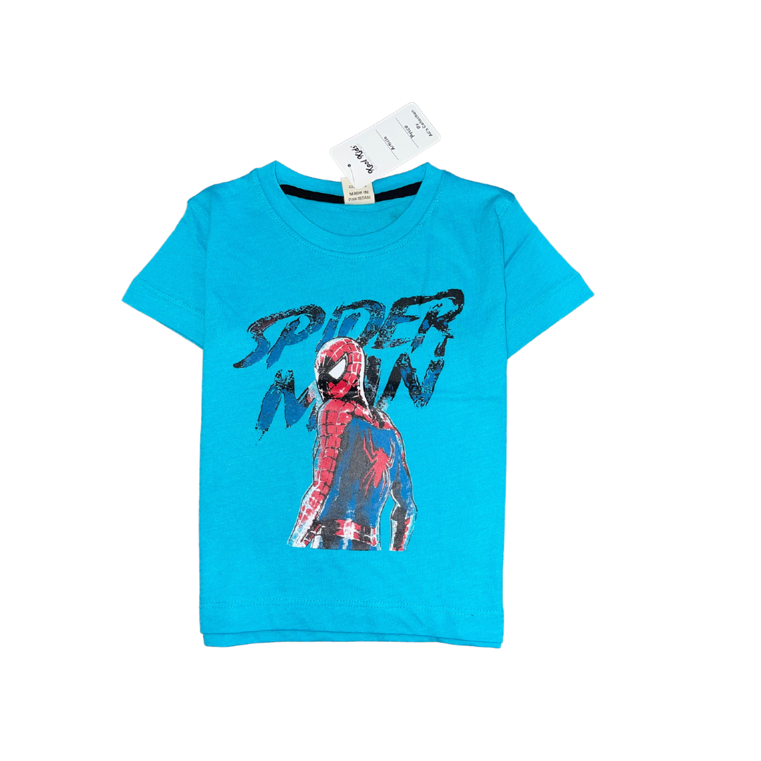 Spider Man Sky Blue Shirt - Miniwears