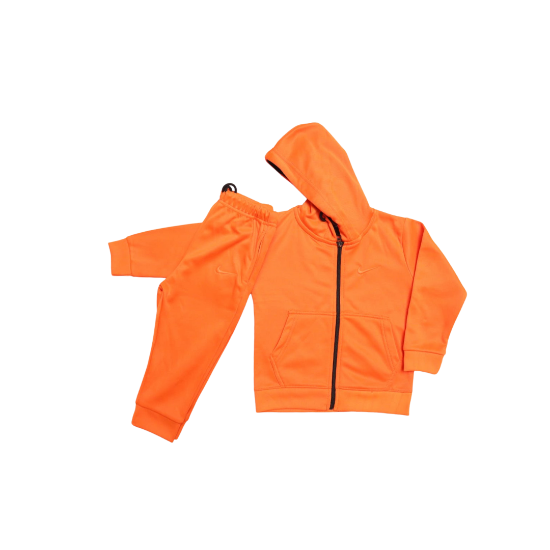 Orange Zipper Tracksuit (Export Left Over) - Miniwears