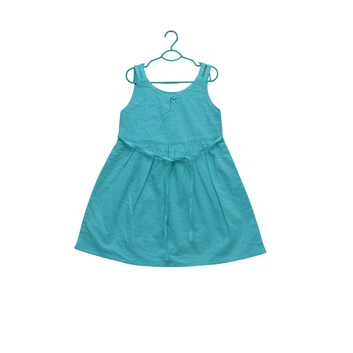 Girls Light Blue top (Chicken Fabric Embroided)