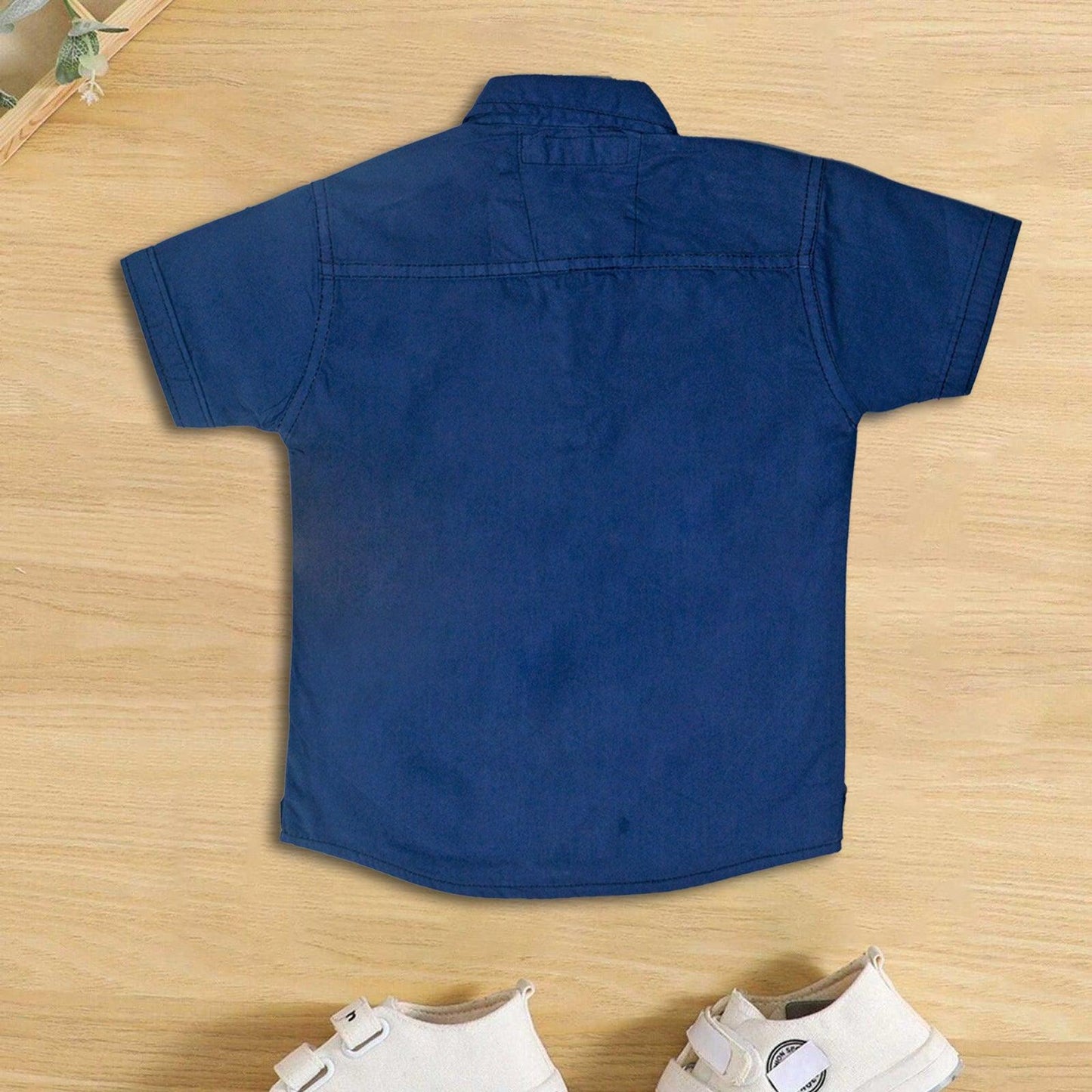 Polo Blue cotton T shirt For Boys - Miniwears