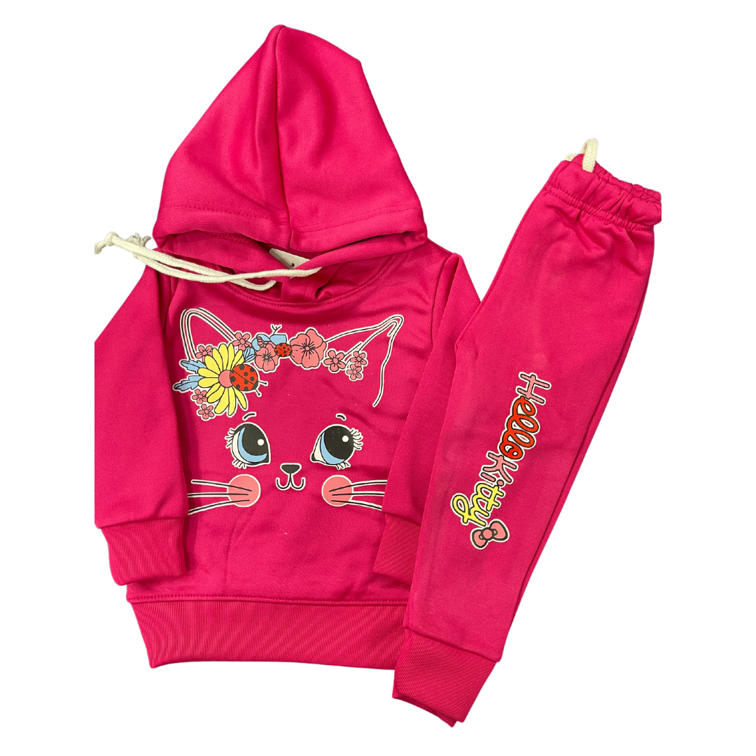 Hello Kitty shocking Pink Tracksuit - Miniwears