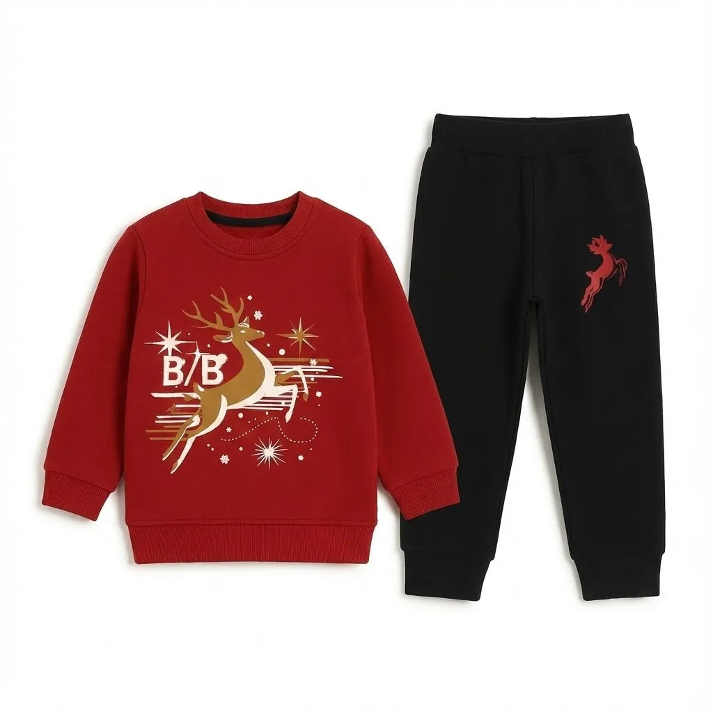 BB Deer Red Black Tracksuit