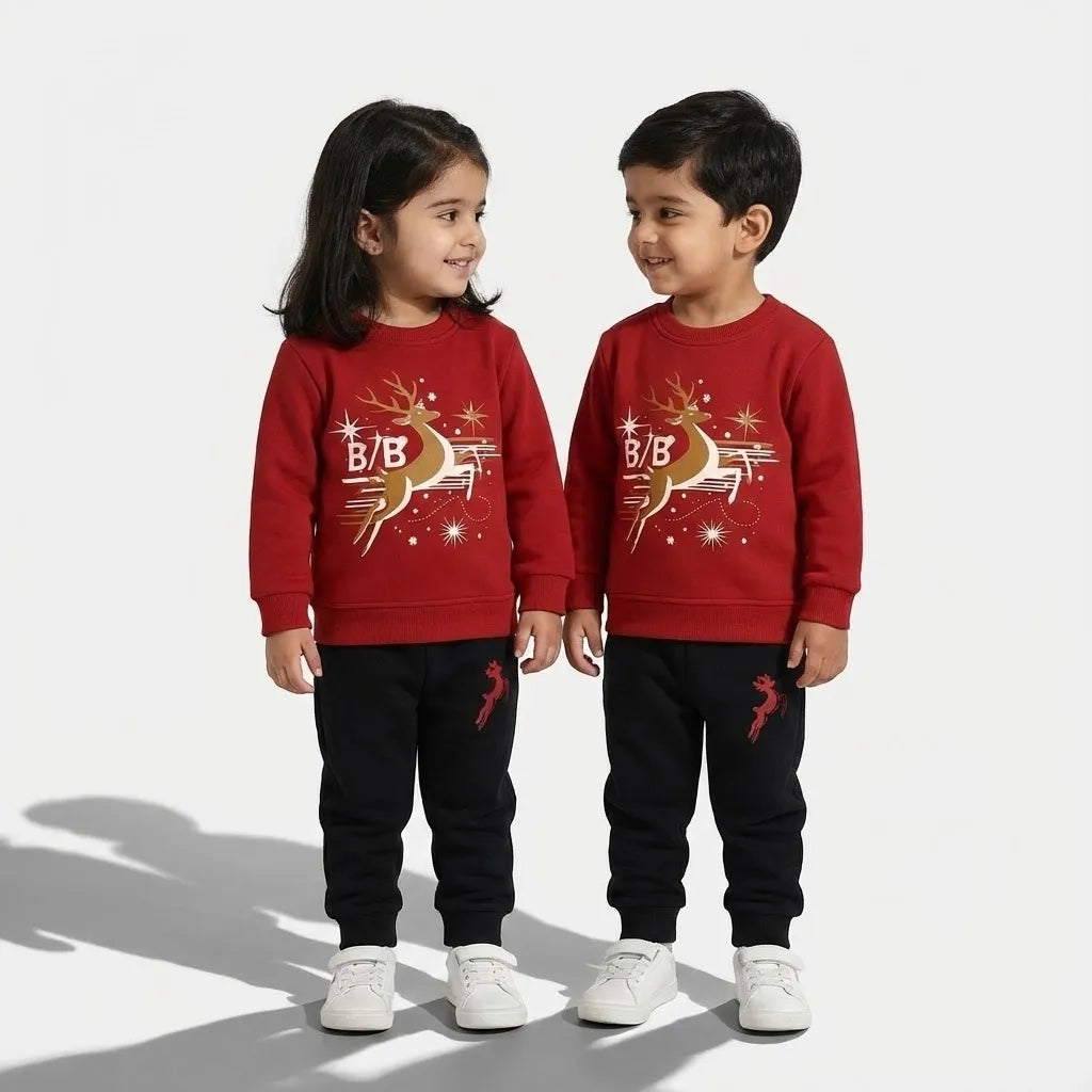 BB Deer Red Black Tracksuit