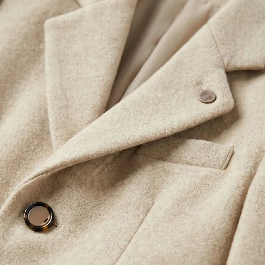 Casual Camel Beige Coat