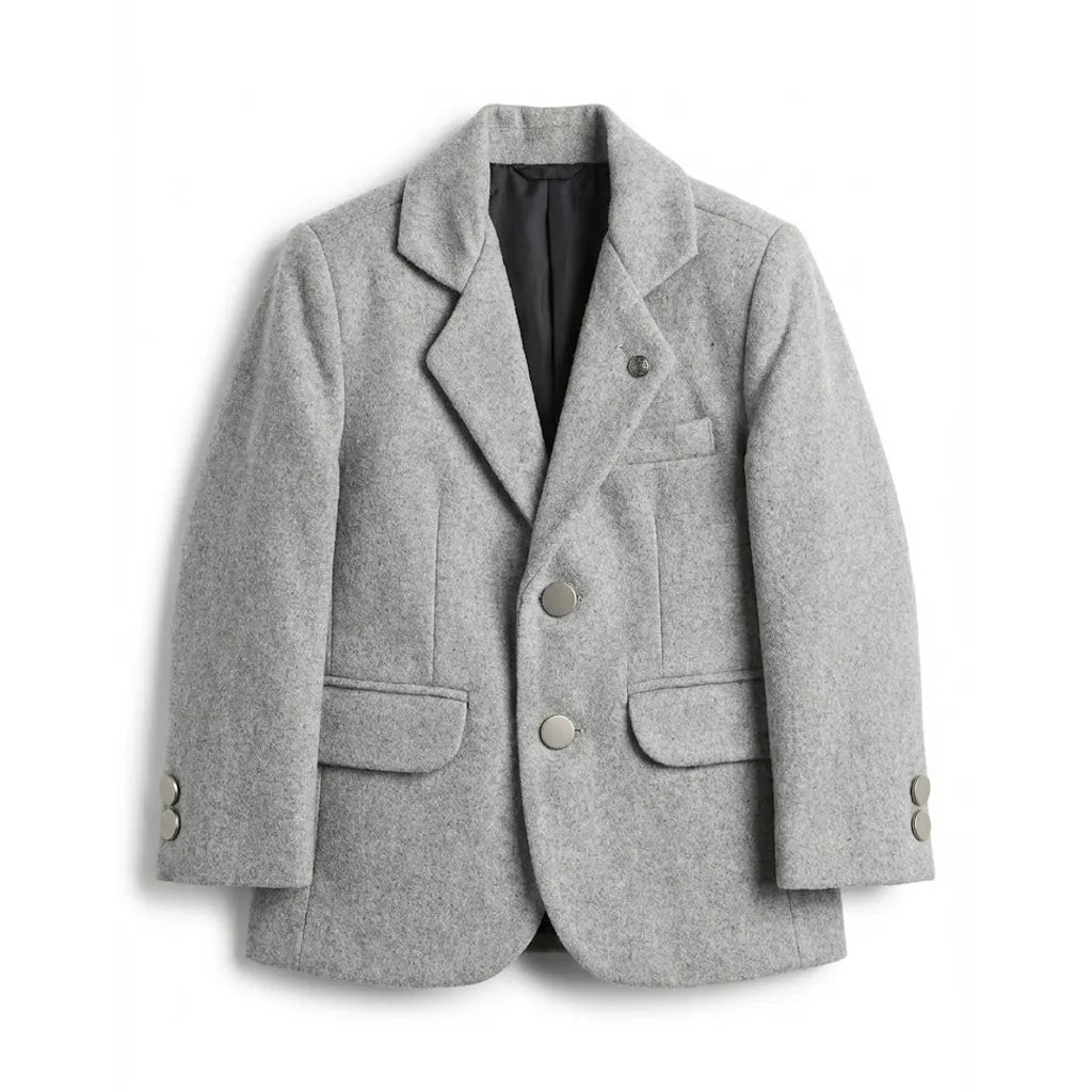 Casual Plain Light Grey Coat