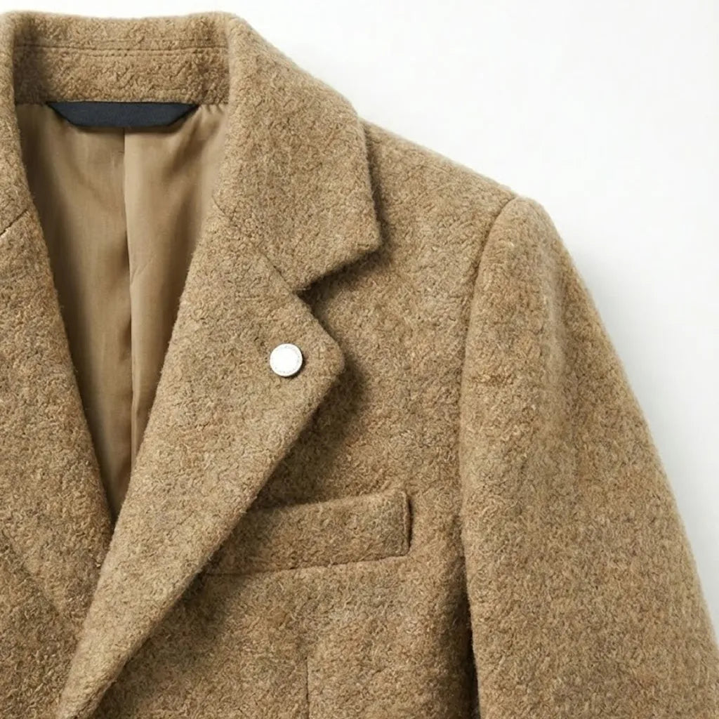 Casual Camel Brown Coat