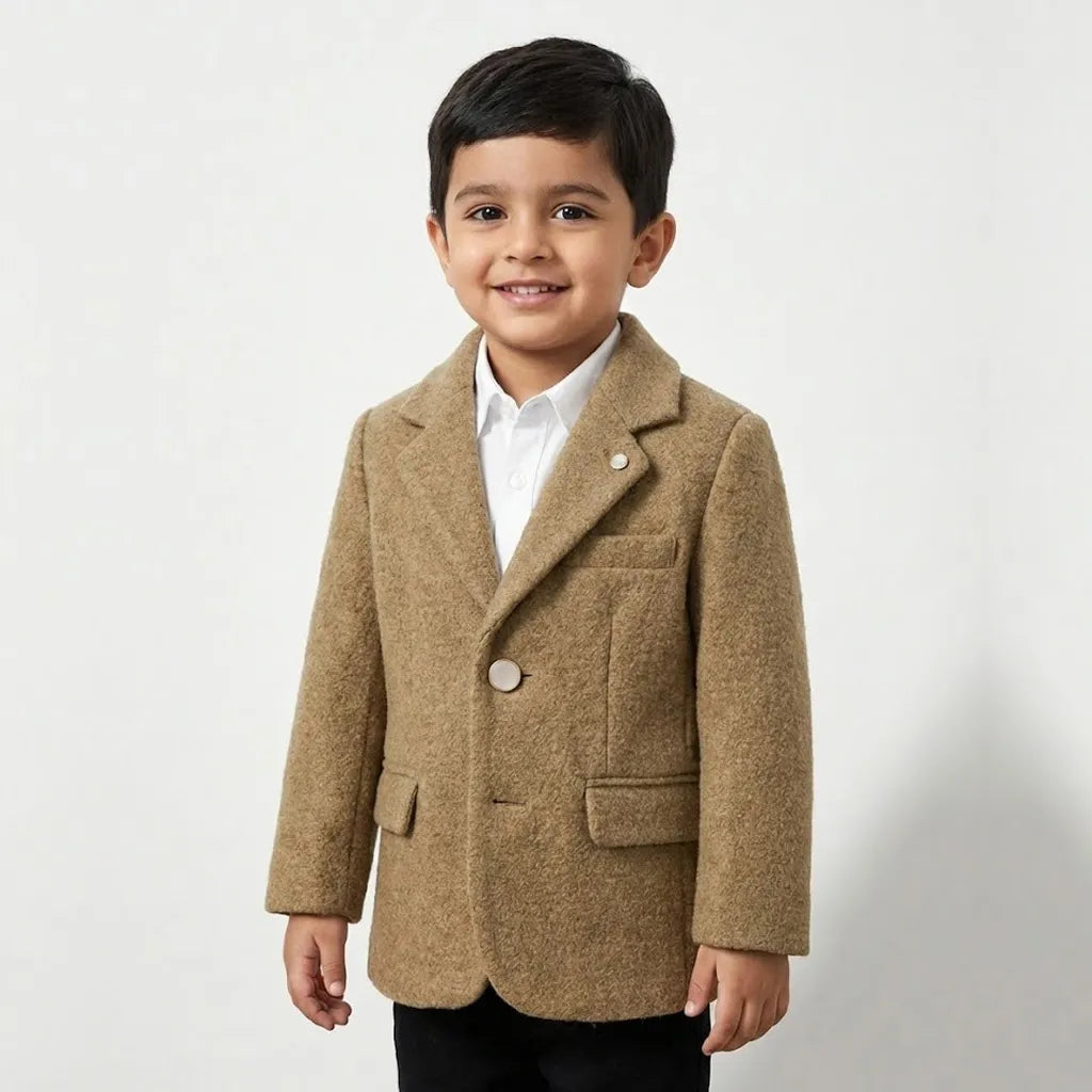 Casual Camel Brown Coat