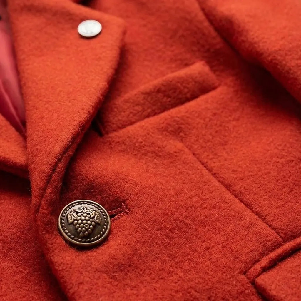 Causal Reddish Orange Coat