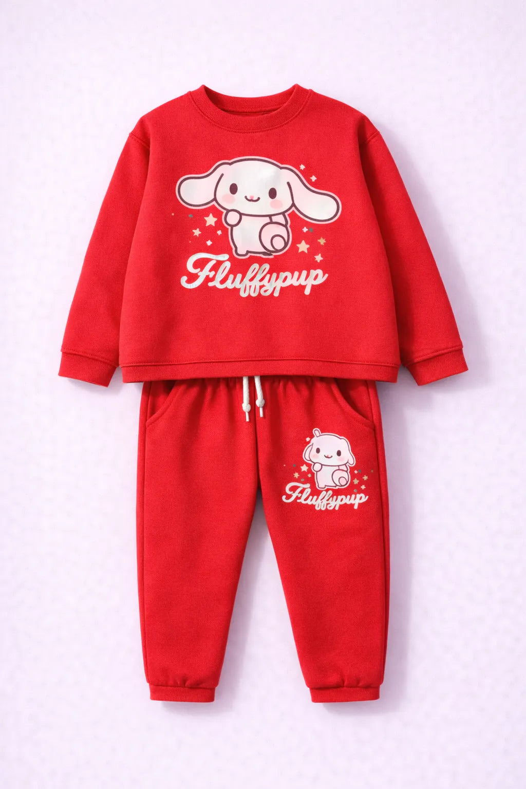 Fluffpup Red Shirt and Trouser Set