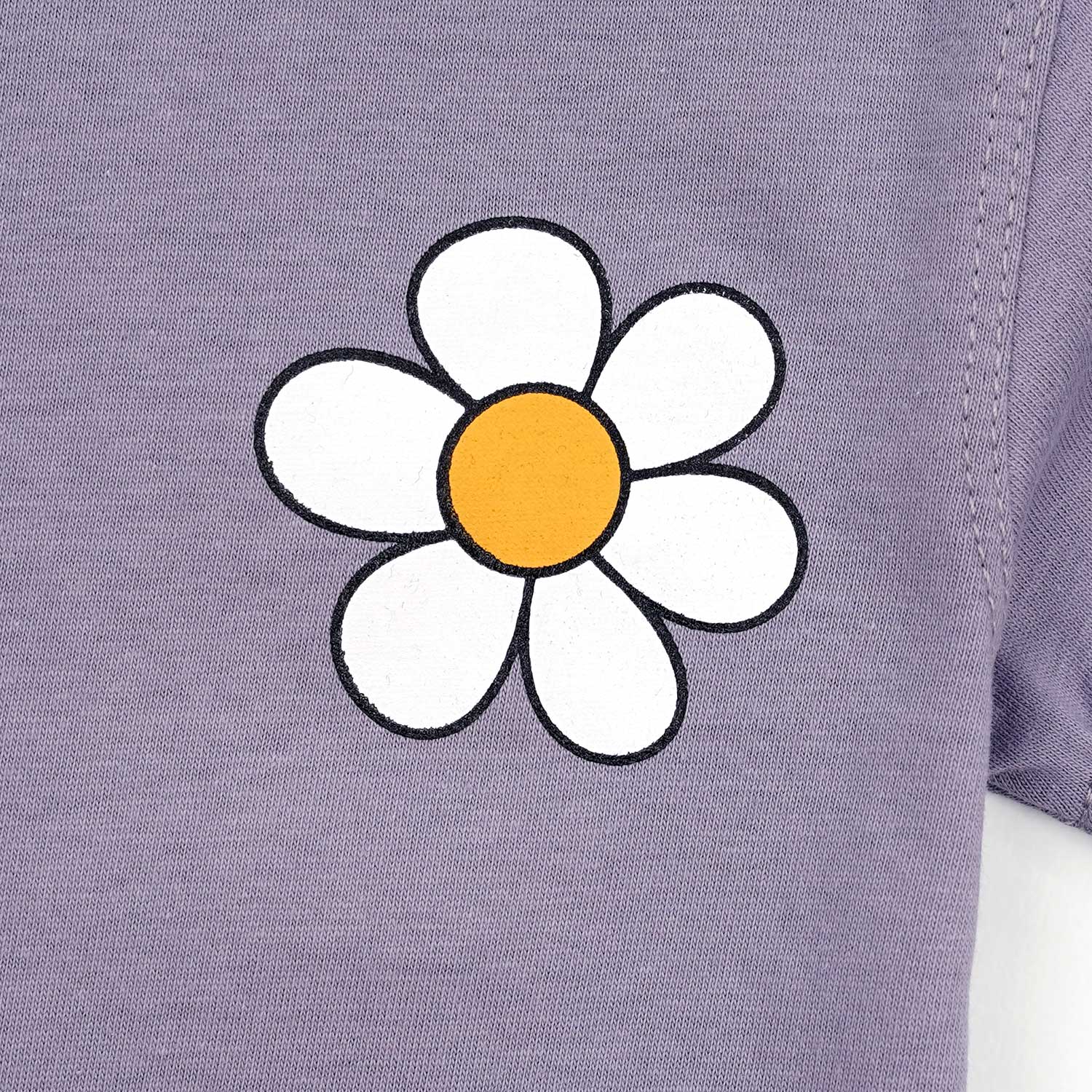 Purple Flower T-Shirt & Trouser Set