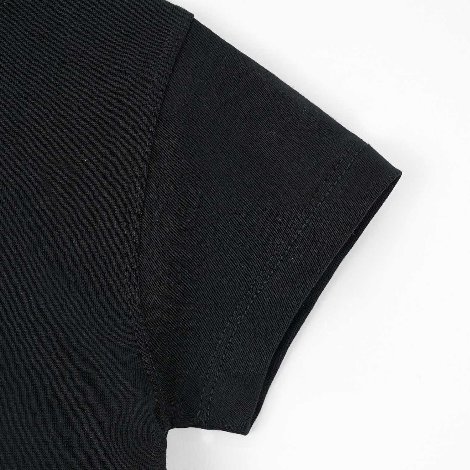Beach Black T-Shirt & Blue Shorts Set