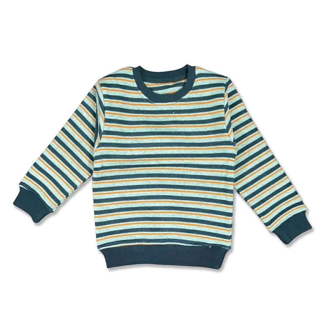 Striped Full Sleeve black Lining Sweatshirt