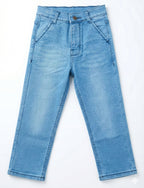 Classic Light Wash Sky Blue Jeans