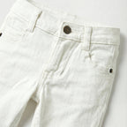 Plain Denim White Jeans