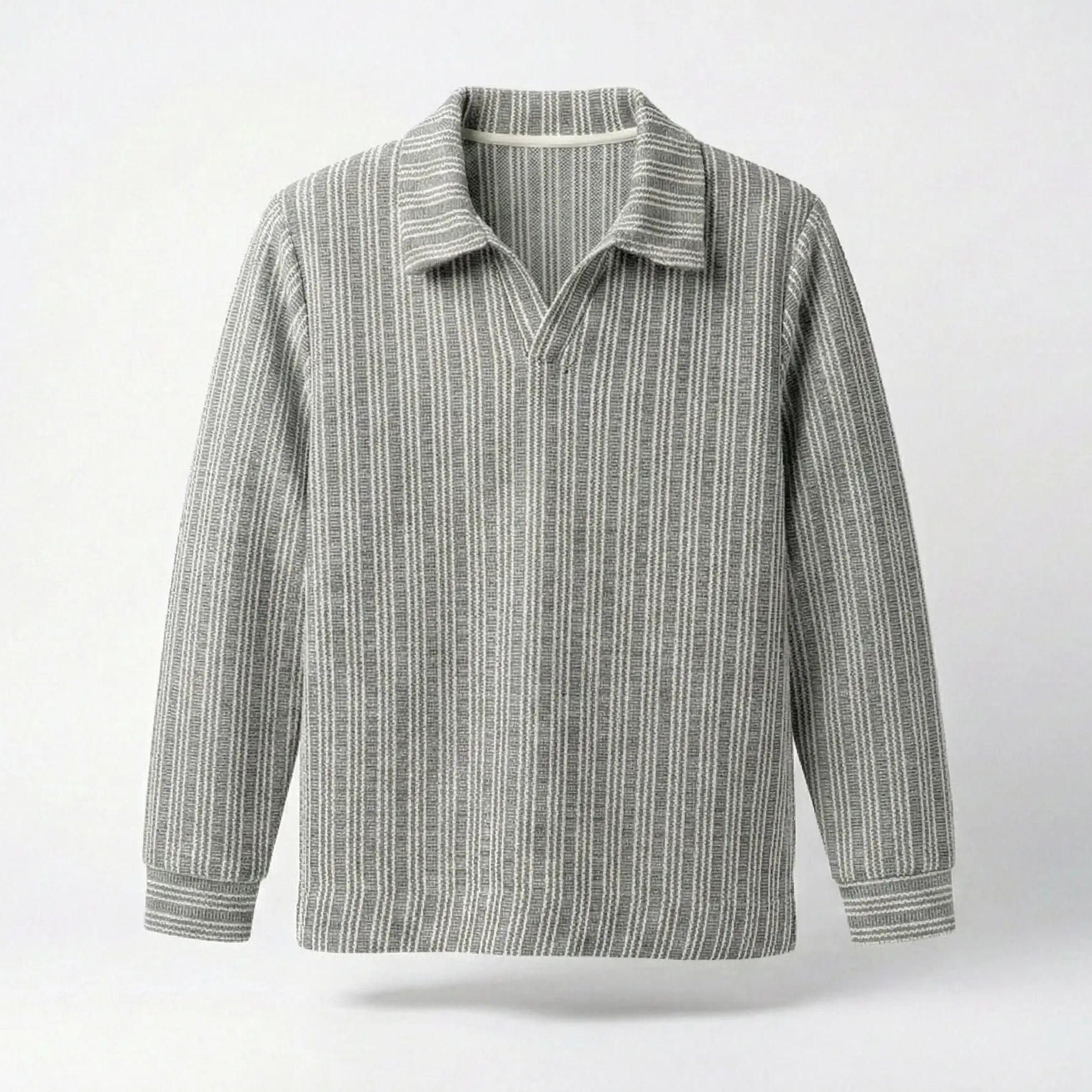 Boys Grey Stripe Shirt
