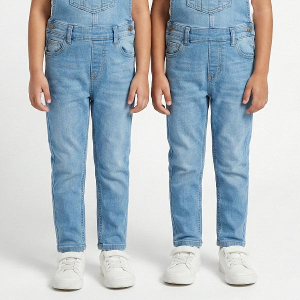 Kids Light Wash Sky Blue Jeans