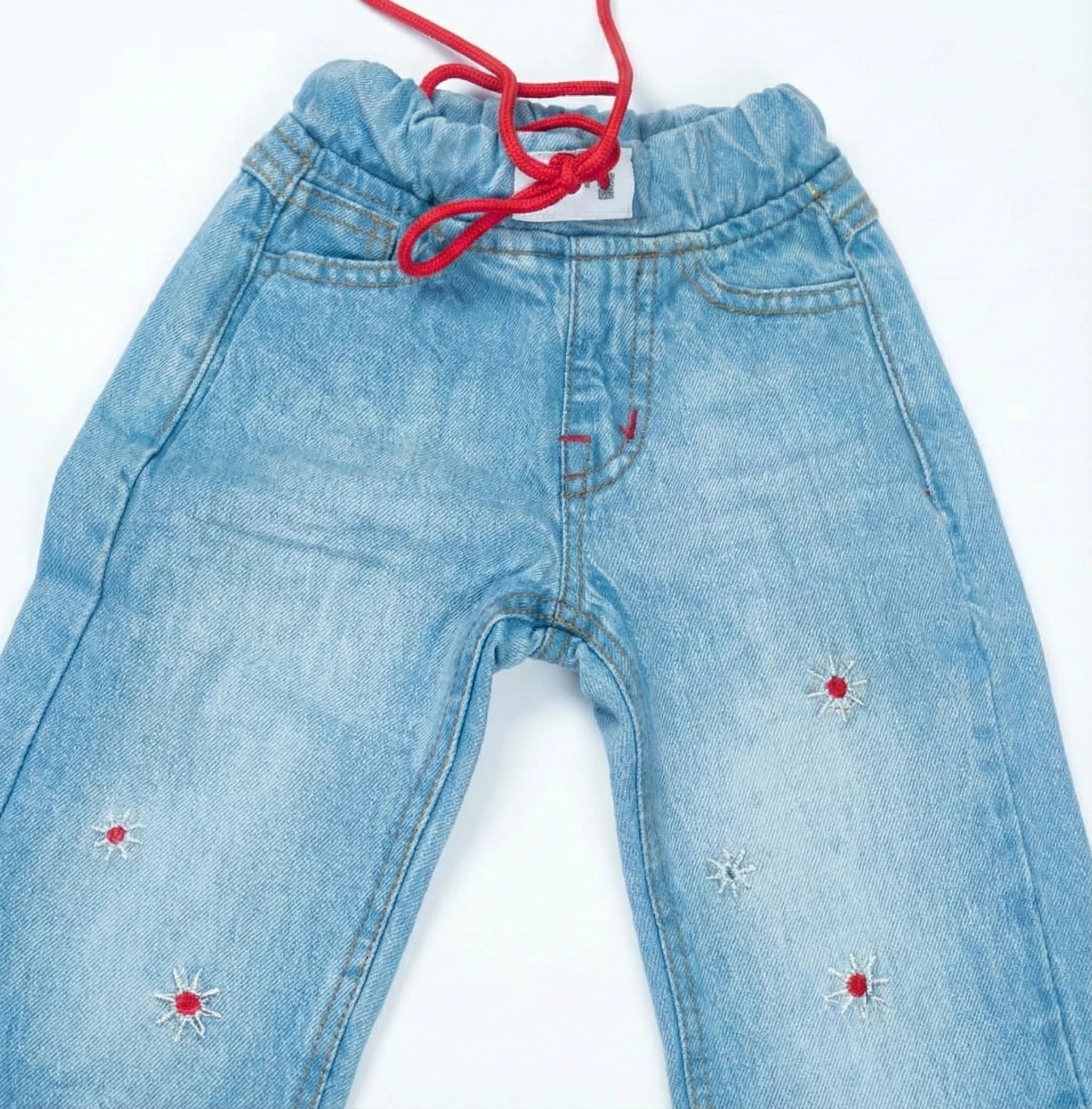Girls Star faded Light Blue Jeans