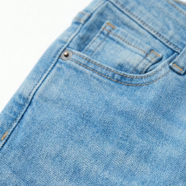 Kids Light Wash Sky Blue Jeans