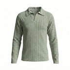 Boys Sage Green Stripe Shirt