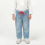 Girls Star faded Light Blue Jeans