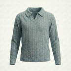 Boys Vintage Denim Blue Stripe Shirt