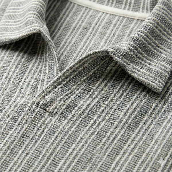 Boys Grey Stripe Shirt