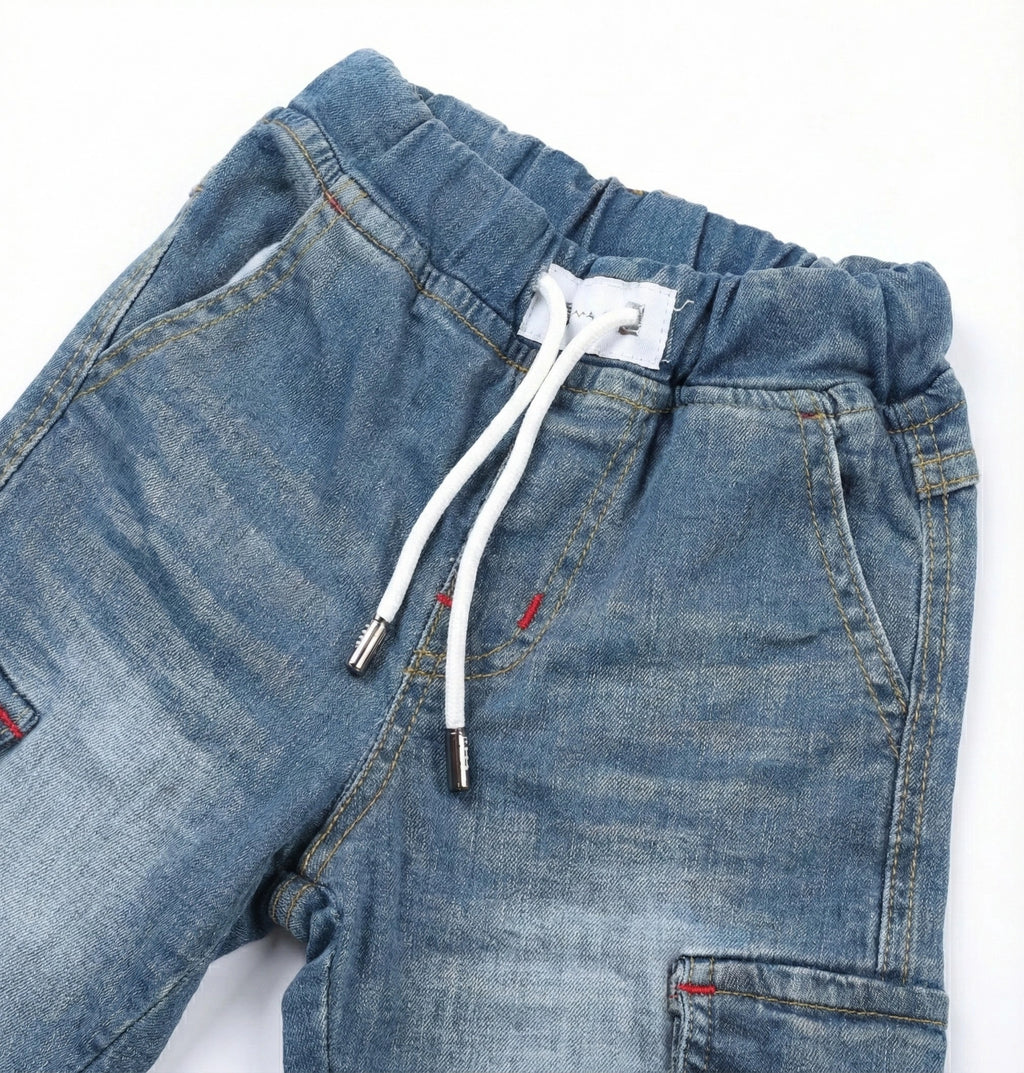 Six Pocket Light Blue Jeans