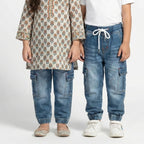 Six Pocket Light Blue Jeans